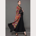 Moda feminina médio modelos s-5 xl maxi bloco de cor plus size desgaste islâmico roupas árabes meninas dress abaya